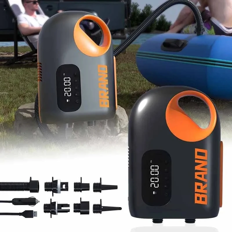 Wired Kayak Air Pump Inflatable Tent Yoga Ball Air Bed DC12V Blower Cigarette Lights SUP Paddle Board Pump