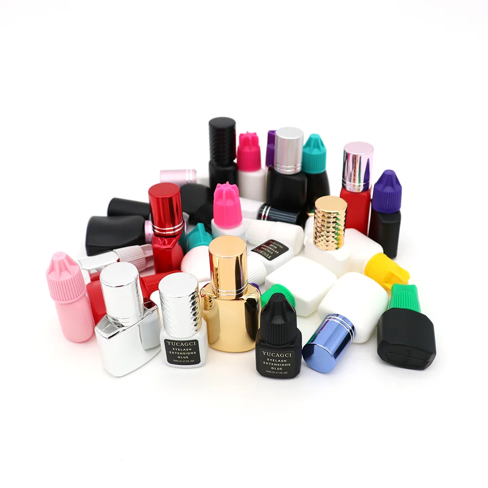 Small Tube Eyelashes Glue 2 Ml Plastic Tube Transparent Eyelash Glue Make Up Items Full Strip False Eyelashes Adhesive