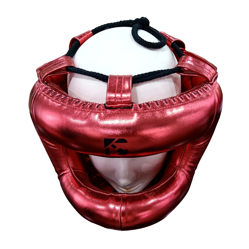 WOOSUNG Sample free shipping boxing equipment mma helmet, boxing head guard, boxing headgear leather boxing helmet