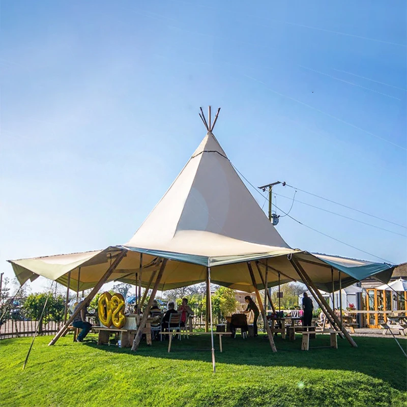 5mx8m custom luxury outdoor family resort tents modern tarpaulin large space luxury resort hotel tent for people