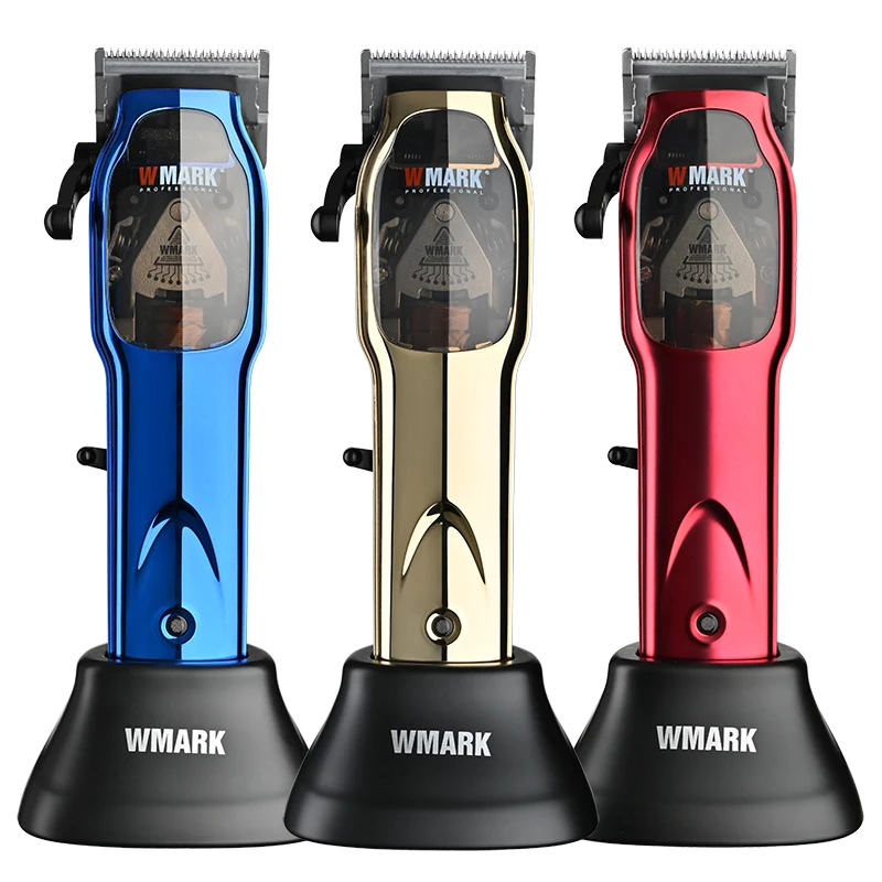 WMARK NG-9002 Wholesale 9000RPM Super Motor Rechargeable Electric Barber Mens Hair Clippers Cordless Hair Trimmers for Salon
