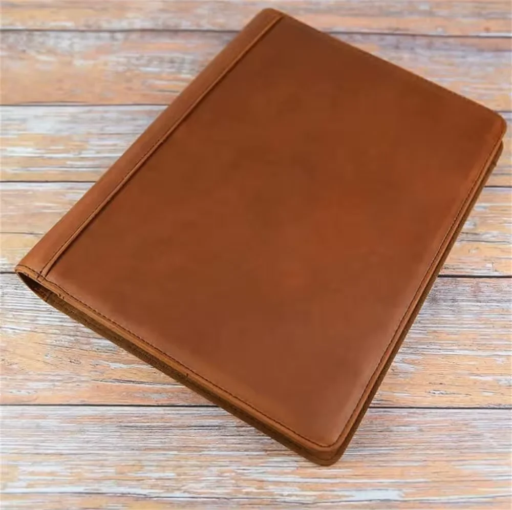 Leather A4 Padfolio  hot sell A4 folder  leather A4 document folder