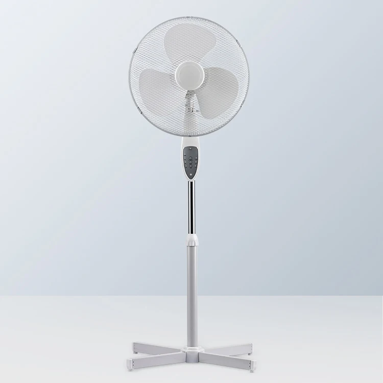 16 inch universal silent plastic strong power air cool electric smart pedestal stand fan with remote control