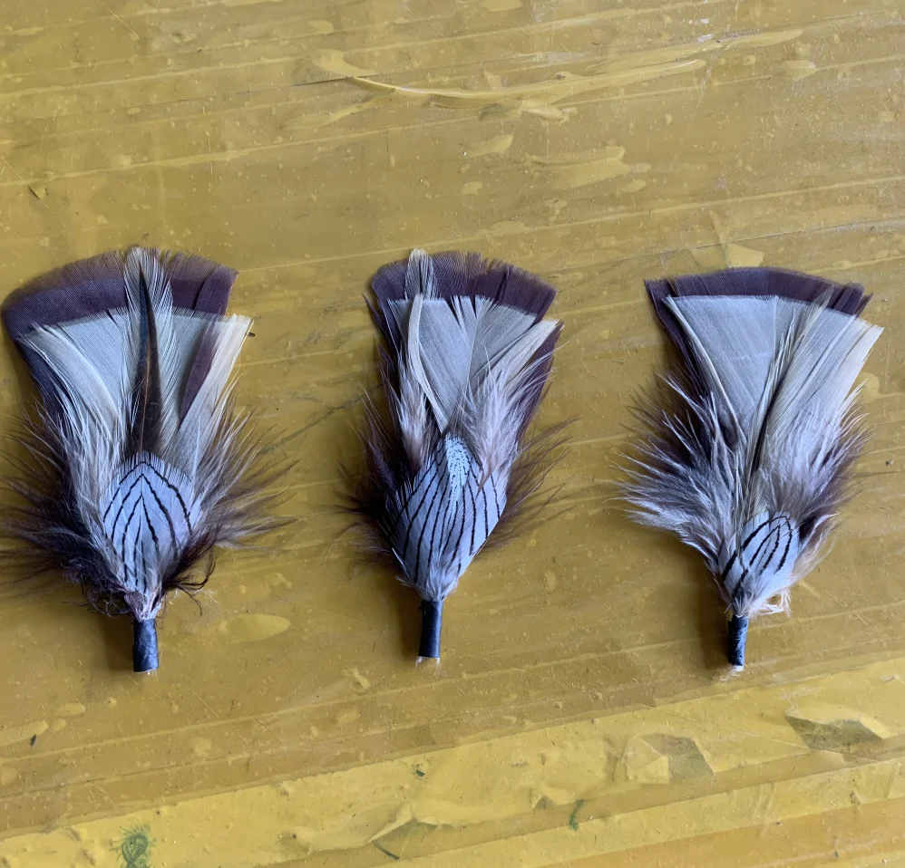 Custom Natural Pheasant Feather Hat Pin Hat Feather for DIY Craft Men Cowboy Fedora Hat Costume Millinery Hair Accessory