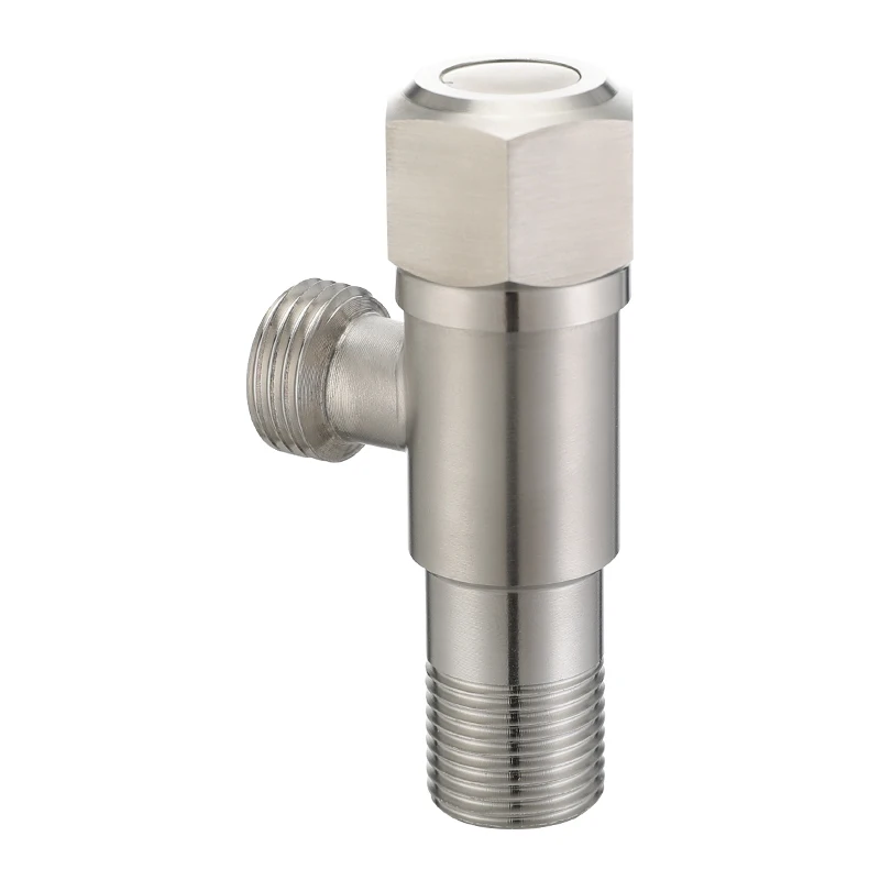 Good Quality Thickened 304 Stainless Steel Brushed Angle Valve Bathroom Accessories Angle Stop Valve For Bathroom Kitchen