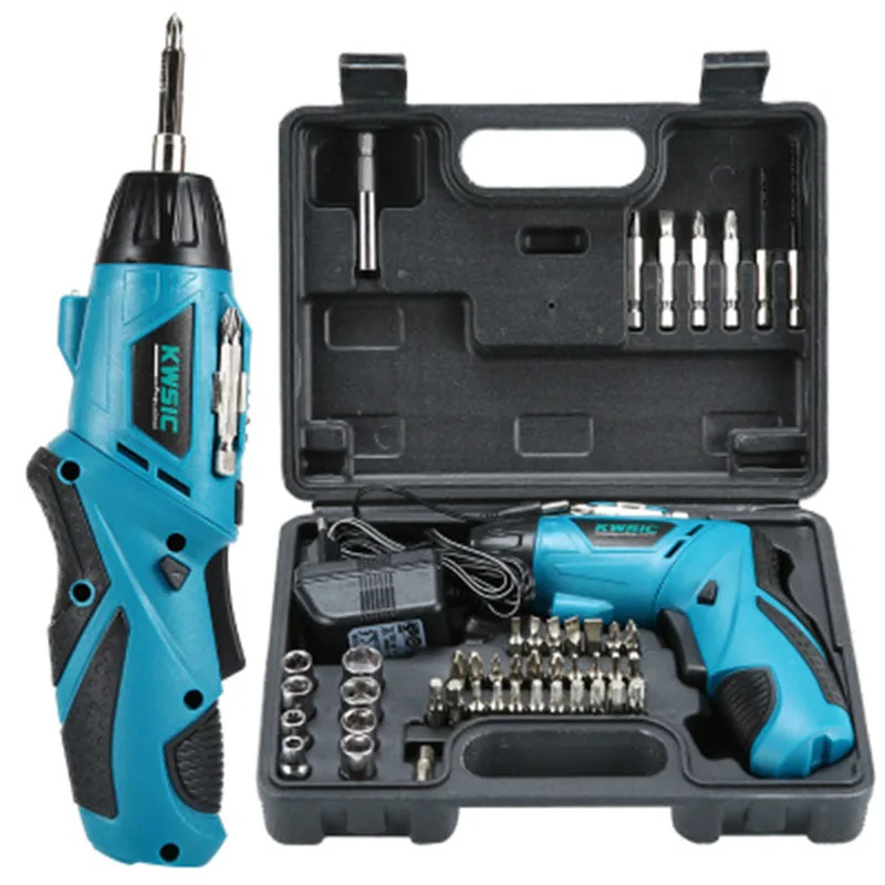 
4.8V Multi-Function Miniature Household Rechargeable Hand Drill Electric Screwdriver Hardware Tool Set Hand Drill 