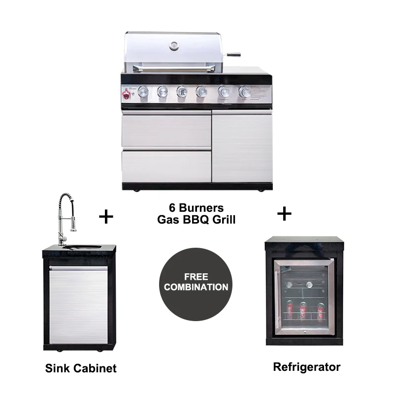 Modern Designs Furniture Island Modular Bbq Stainless Steel Outdoor Cabinet Kitchen