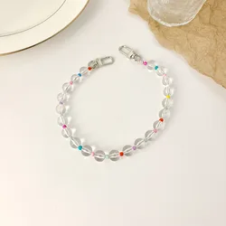 DAIHE Ins Acrylic Beads Anti-lost Hand-held Phone Strap Charm Lanyard Mobile Phone Chain