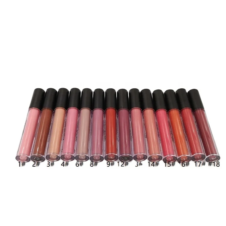 No Logo Long Lasting Matte Makeup Private Label Maquillaje Lip Tint Own Brand Liquid Creamy Lipstick