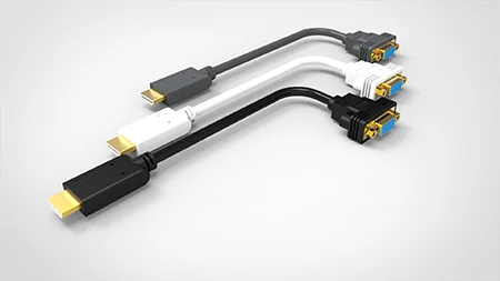 HDTV To VGA Splitter Adaptador Male to Female Audio Adapter Hdmi To Vga Convert Cable For TV