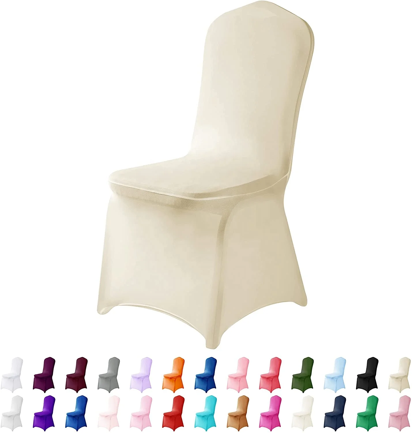 Factory Wholesale Cheap Banquet Party Wedding Event Decorative Spandex Stretch Folding Chair Covers For Home Decor