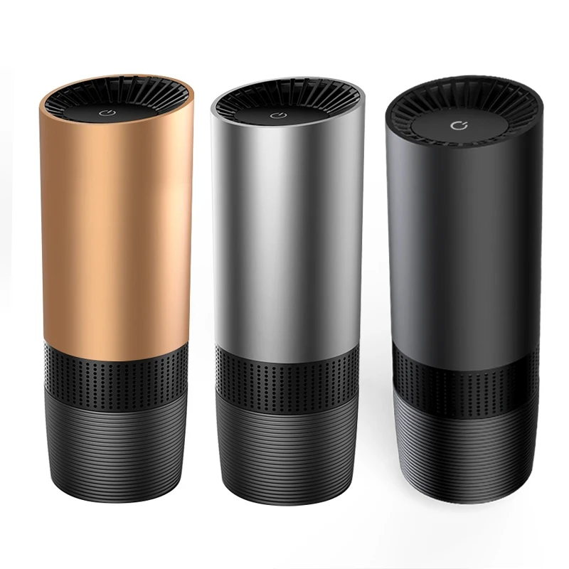 2022 KATALD Hot Selling Black Car Air Purifier with TVOC Air Quality Sensor and Negative Ion