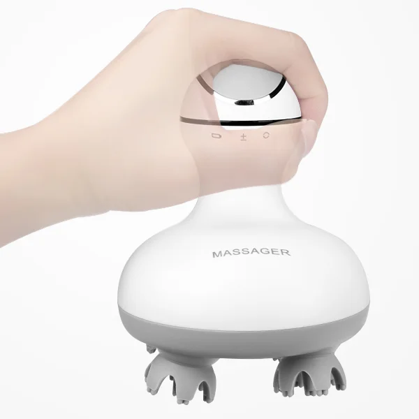 Mini Electric Octopus Claw Scalp Massager With Logo Vibrating Head Massager Brush For Hair Growth Stress Relief Head Massager