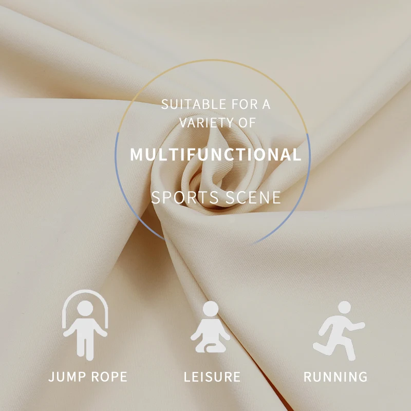 Weft 4 Way Stretch Knit swimwear Body Shaper Fabric Double Jersey Wicking Nylon Spandex Fabric Supplier For yogawear sports bras