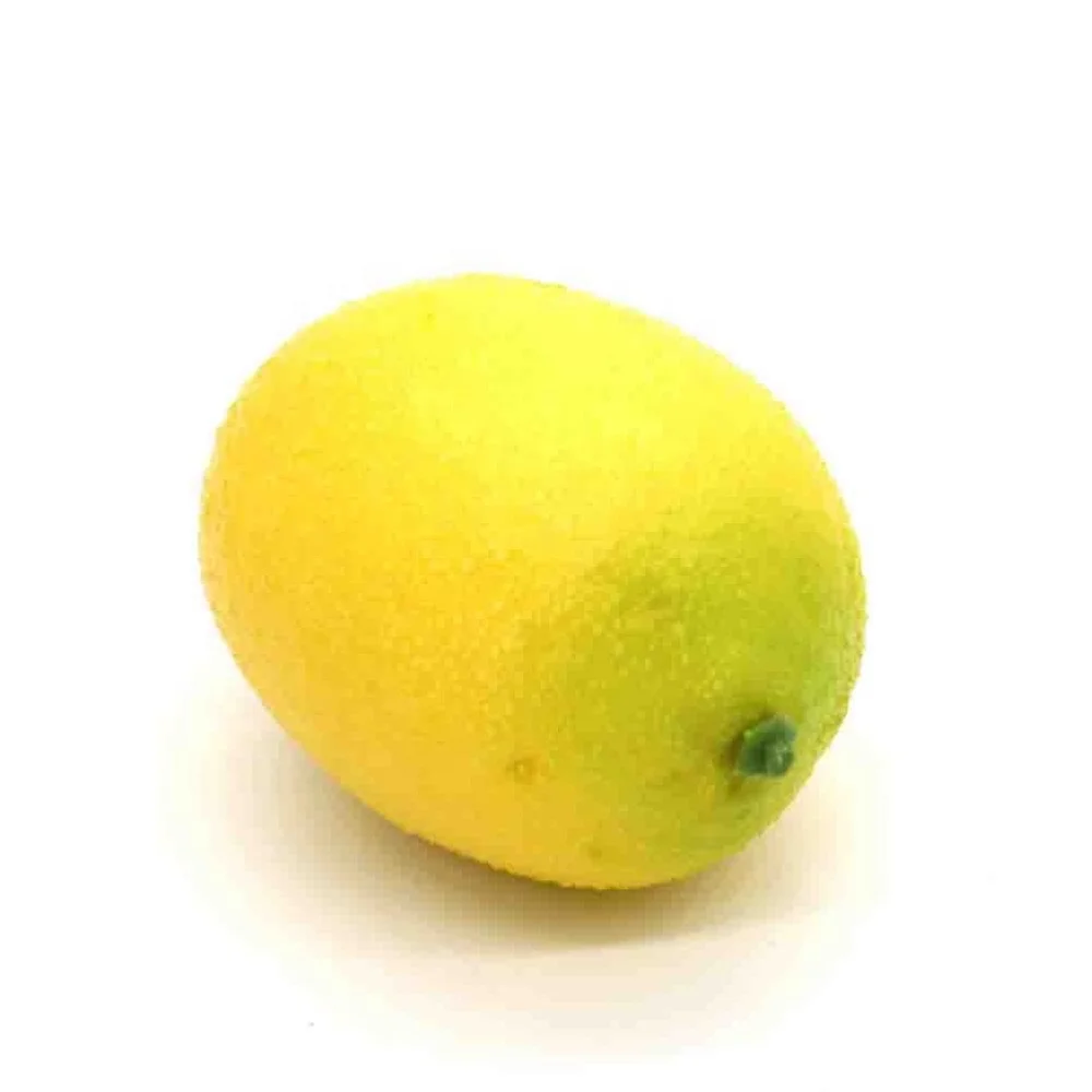 Realistic Foam Artificial Lifelike Simulation Lemon Faux Fruit House Decoration Display Toy