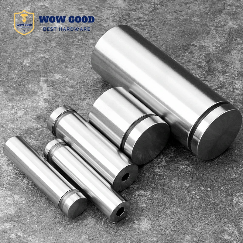 Stainless Steel Wall Mounting Mirror Glass advertising sign Holder standoff screw Nail bolt for Acrylic Picture Frame