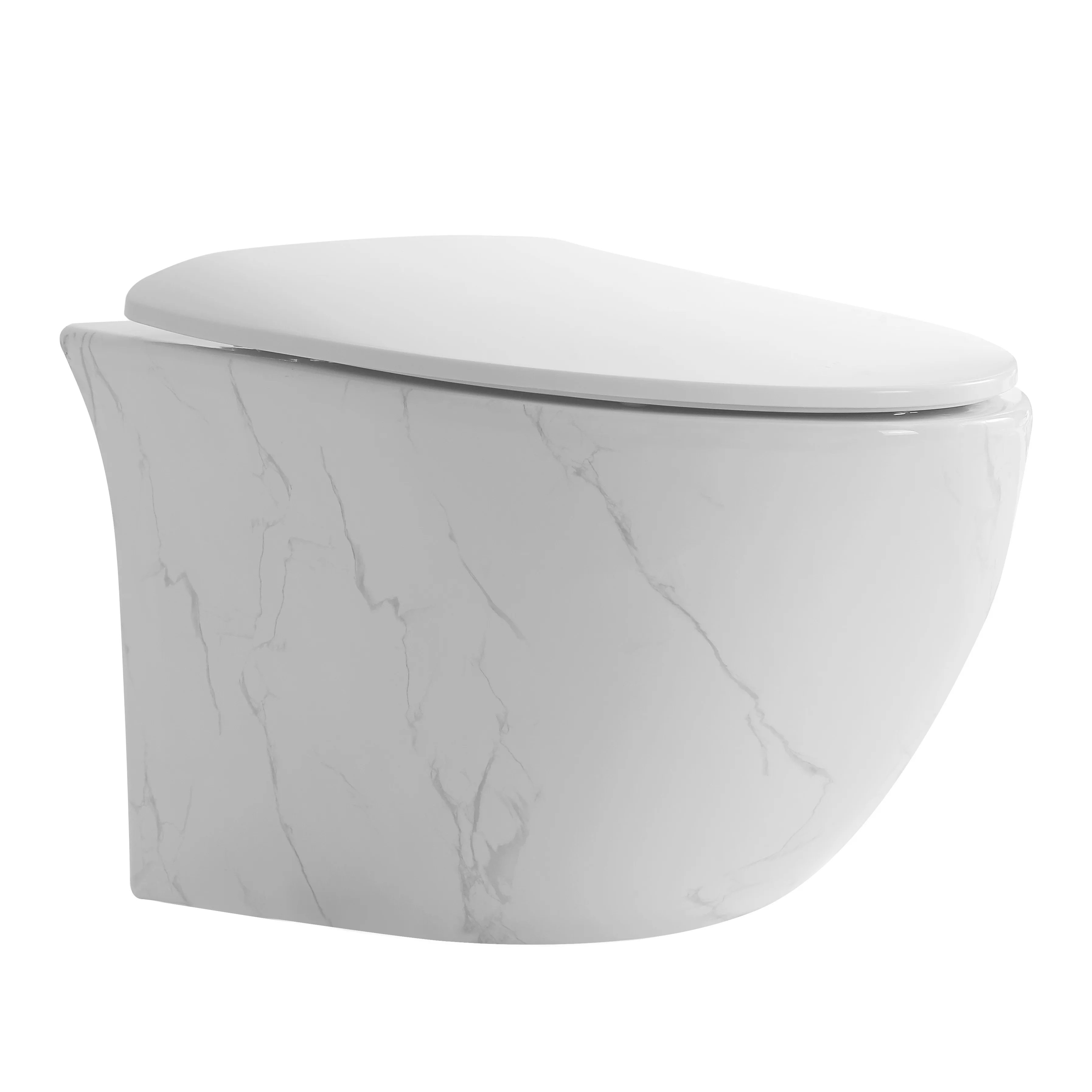 Sanitary ware good quality cheap house hotel p trap wall mounted water closet bathroom marble ceramic wall hung toilet commode