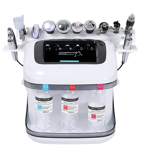 10 In 1 Hydra Beauty  Machine Portable H2O2 Hydra Hydro Aqua Peel Hydrodermabrasion Facial Machine