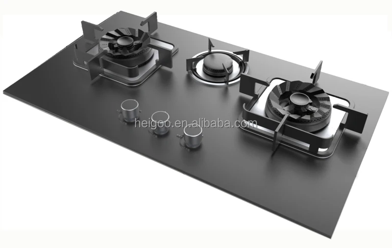 Hot sale wholesale price indoor home kitchen appliances desktop and embedded type glass top panel lpg gas cooker hob