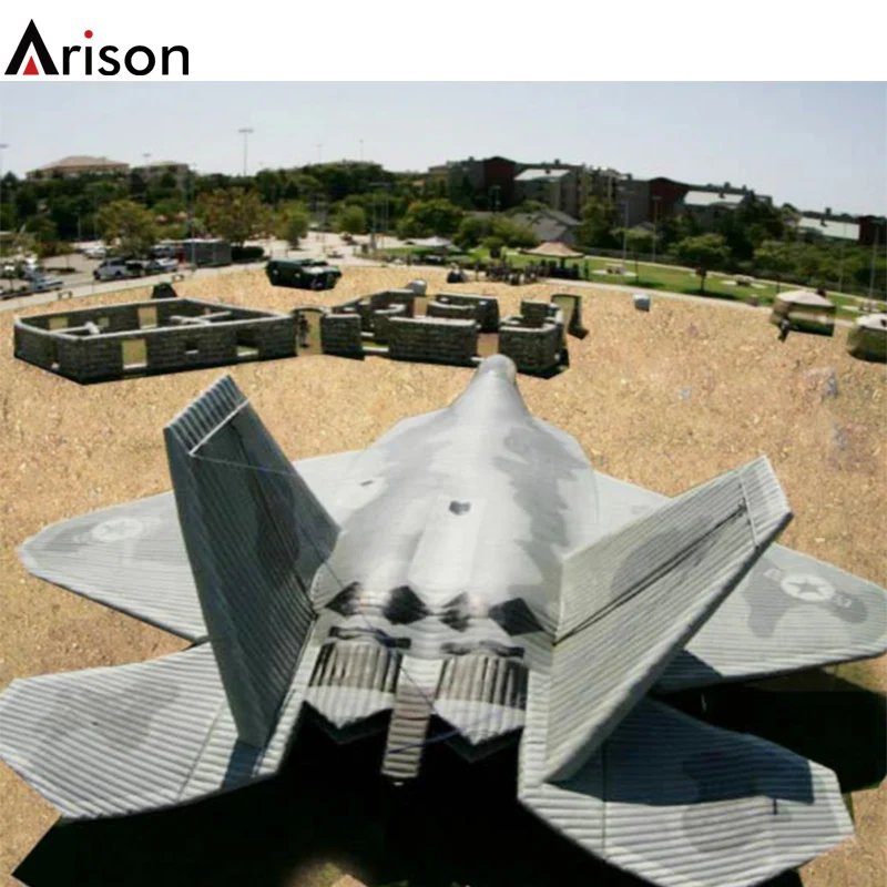 Huge giant inflatable plane for OEM custom decoy aircraft inflatable jet model toy cheap durable