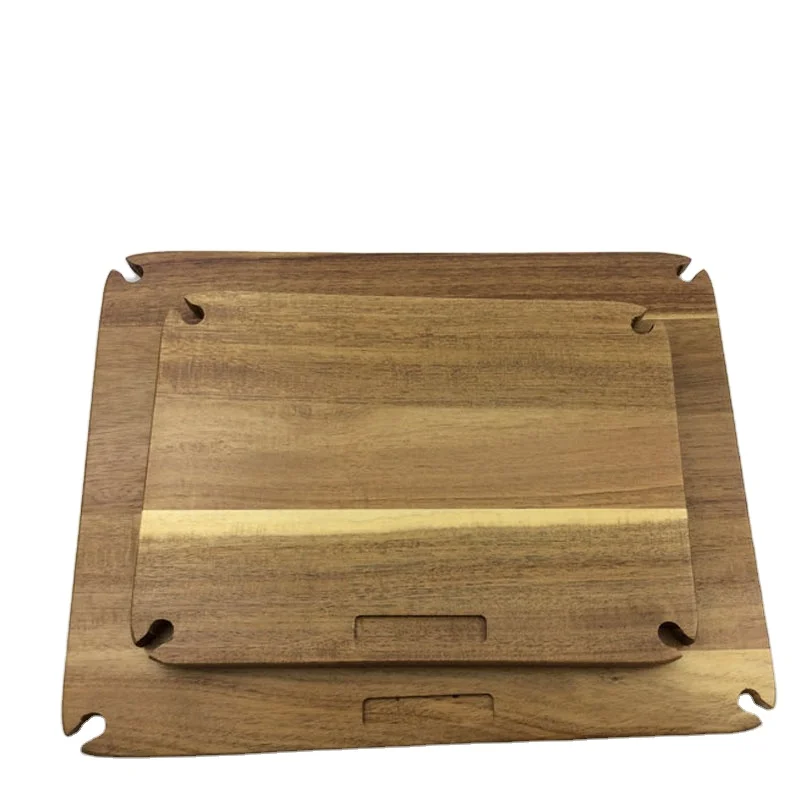 Acacia wood sushi plate sushi plate bamboo sushi stool tray rectangular wooden bench Japanese tableware