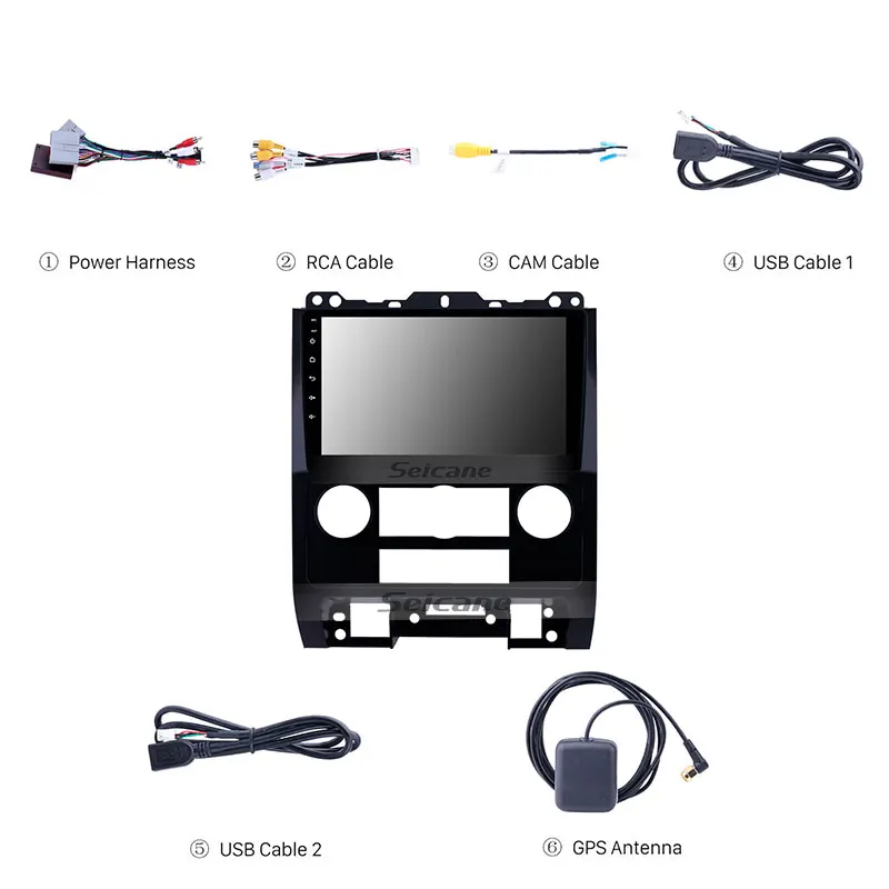 Car Radio 9 Inch Android 11.0 Car Navigation System for Ford Escape 2007-2012 Head Unit Rearview Camera USB Wifi