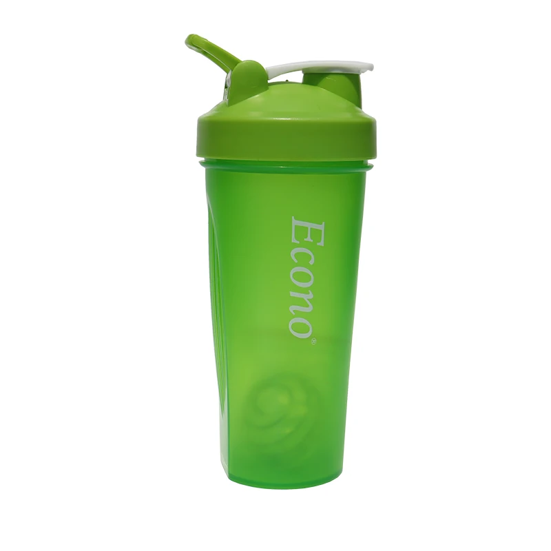 600ML Sports Fitness Protein Shaker Water Bottle with Plastic Lid Factory Wholesale Food Grade for Outdoor Camping Gym Use