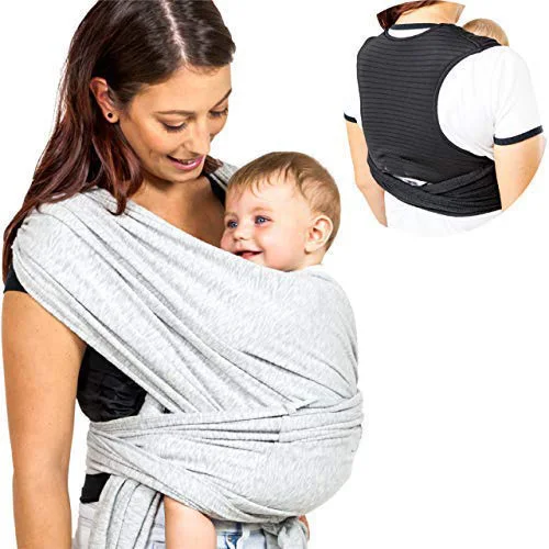 
X Style baby carrier wrap with 4 rings or without rings 