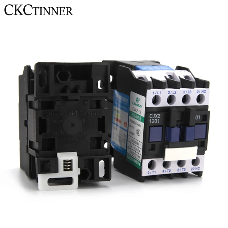 AC 220V контактор CJX2-1210 CJX2-0910 24VAC 1 фаза 12A 9A 380VAC 3