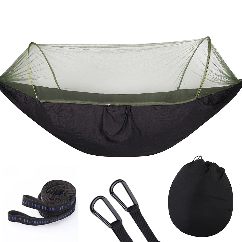 Single & Double Hammock Lightweight Portable Parachute Nylon 1/2 Person Hammock for Camping