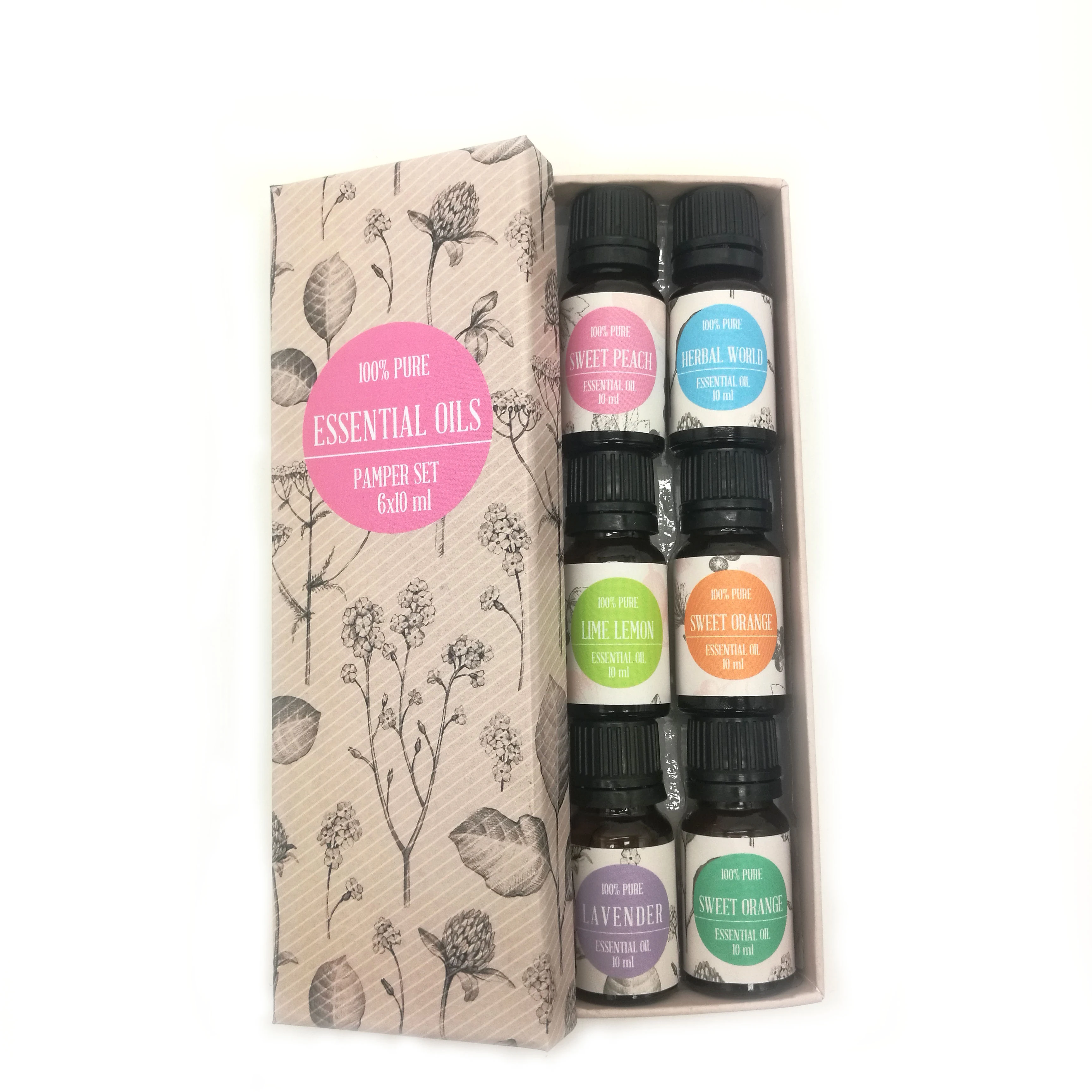 sweet peach Aromatheropy 15ml essential oil Lavender natural essential oil set Lemon body massage skin care oil for spa works