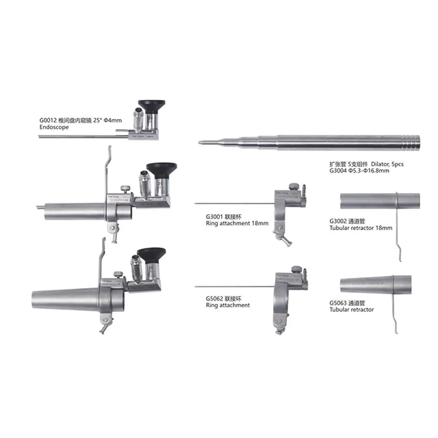 Professional Surgical Orthopedic Spine Endoscopic Surgical Instruments Intervertebral Discoscope Set