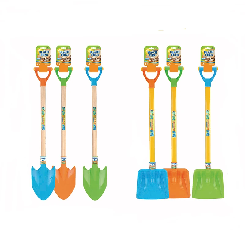 Heavy Duty plastic Kids Sand Shovels with Plastic Spade & Handle  Gardening Tools Kit Spade for Garden Sand Snow Backyard Summer