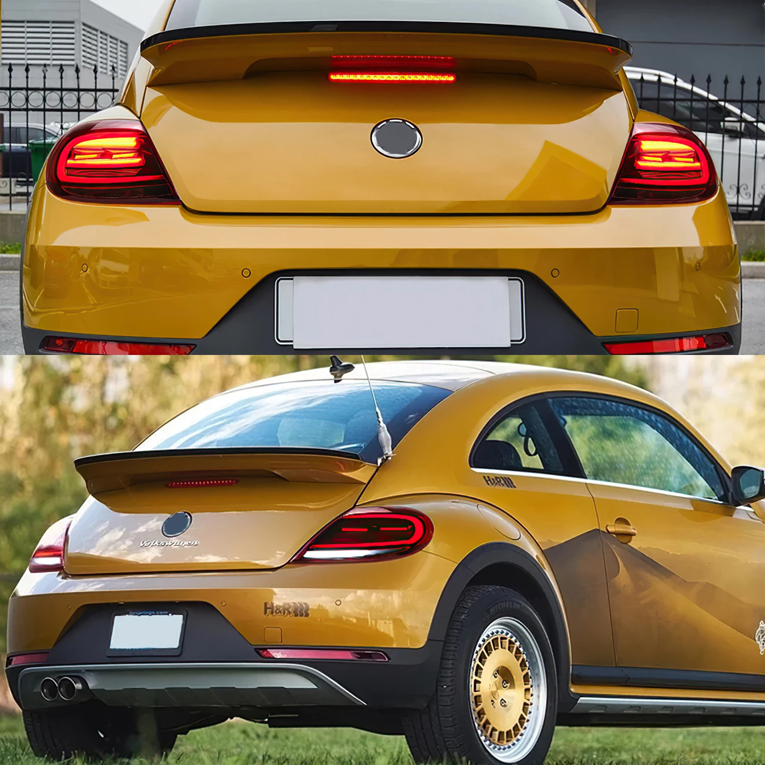 Archaic Car Lamp Sequential Turning Signal With Parking Light Full Led Taillight For VW Beetle 2013-up Rear Lamp