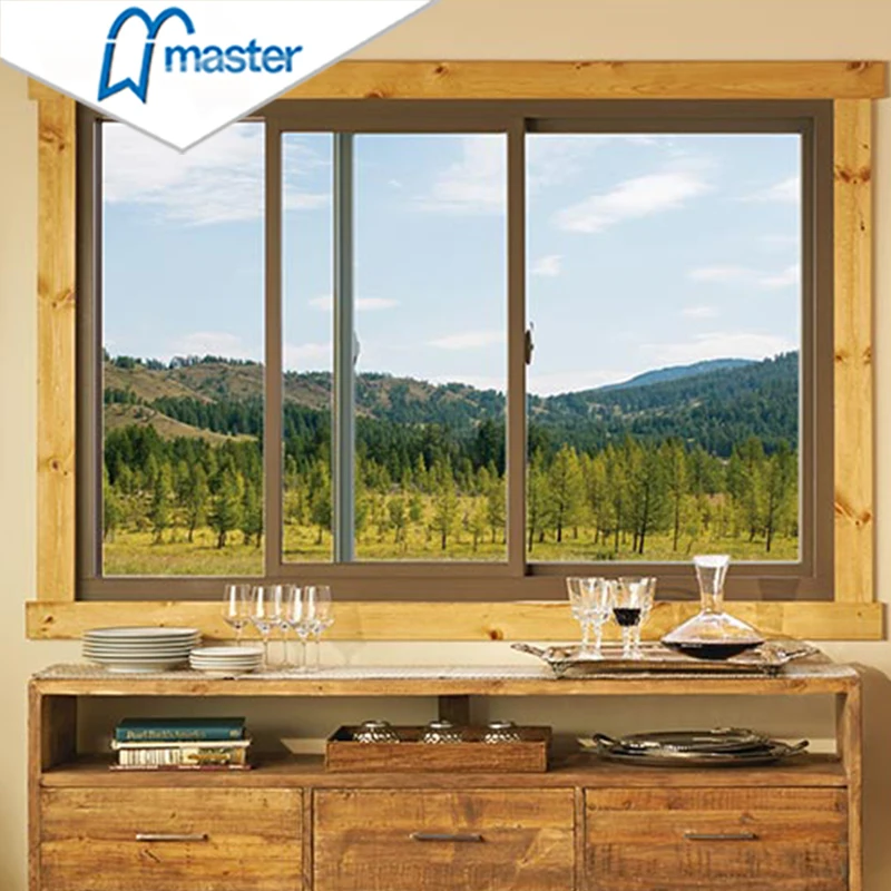 Top Manufacturers Hot Sale Hurricane Proof Soundproof Aluminum Frame Double Tripple Glass Sliding Windows With Low Price
