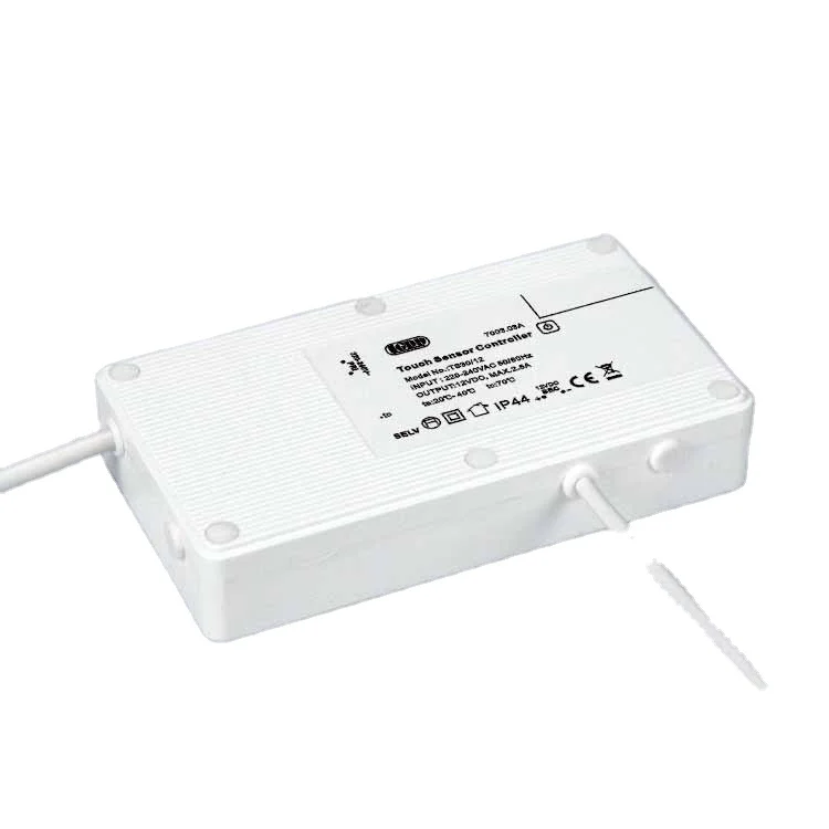 CE IP44 Brightness Adjustable Led Touch Sensor Switch With Dimming Function For Led Mirror