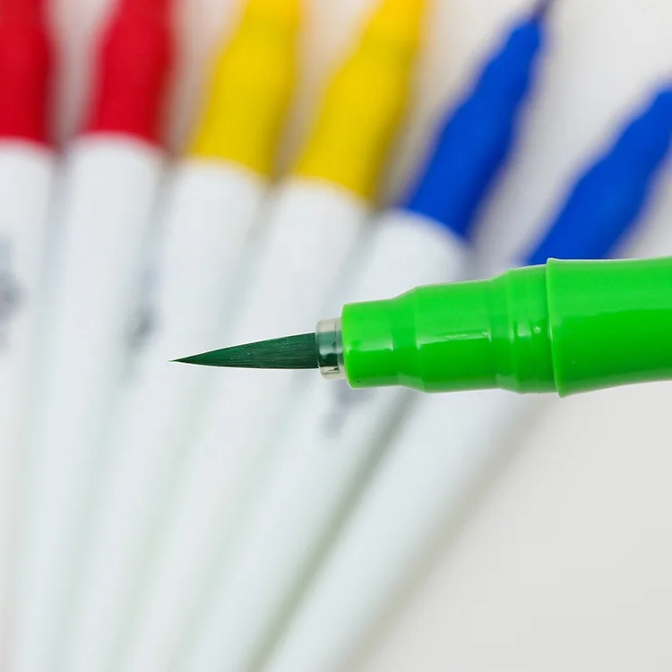 20 Colors Calligraphy Drawing Tool washable Water Color Brush marker Pen set