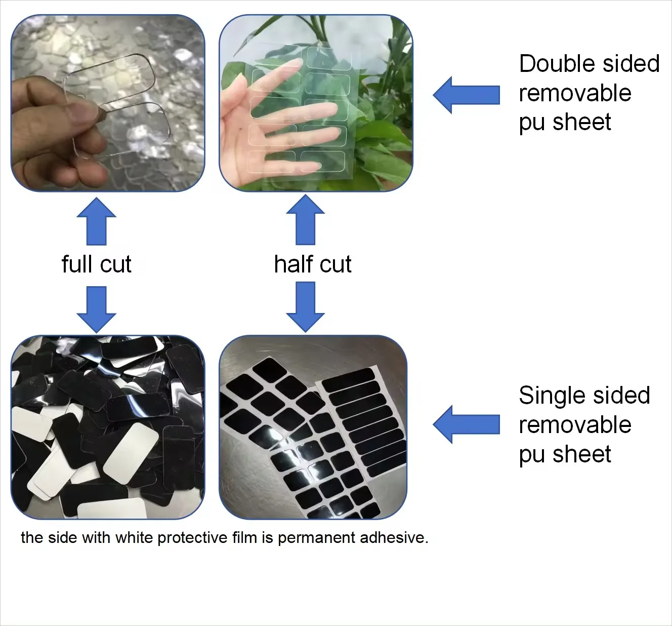 High Tack Nano Gel Grip Pad Adhesive Grip Mat Traceless Reusable Sticky Silicon Sticker Non Slip sheet Roll