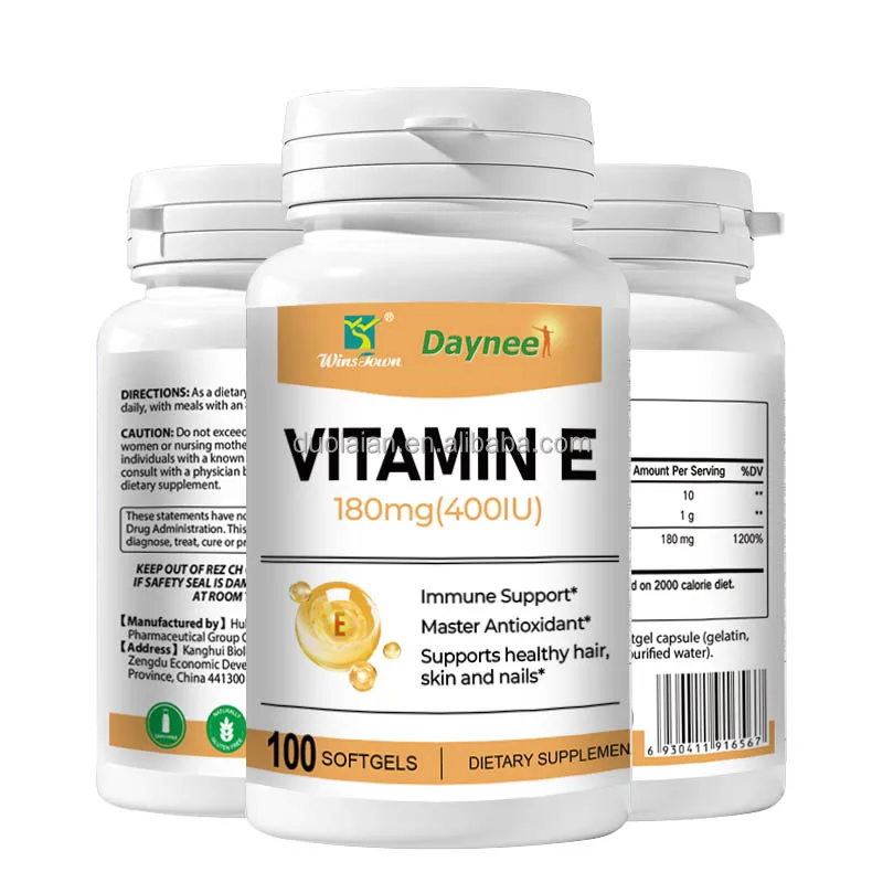 Private label Vitamin E Soft capsules L-Glutathione Skin Lighting Glow soft gel supplement Biotin Vegan whitening Soft capsules