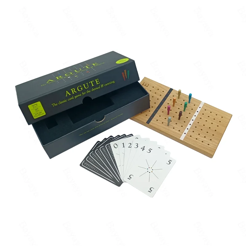 Professional custom wooden game board and monopoli  board game cards