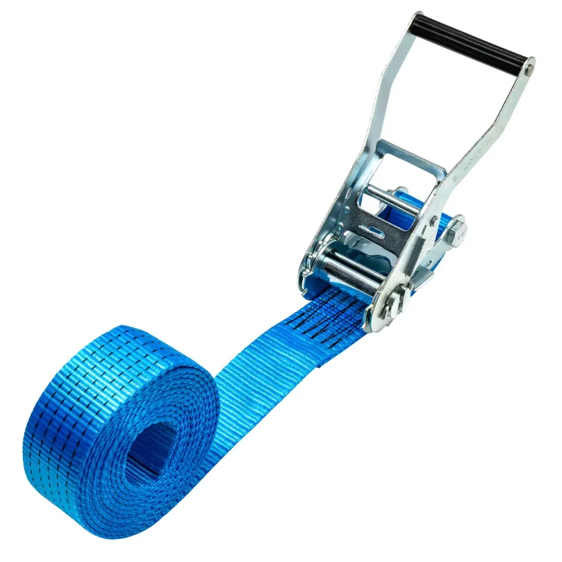 Auto parts truck heavy duty polyester white ratchet strap endless 5 ton cargo lashing belt