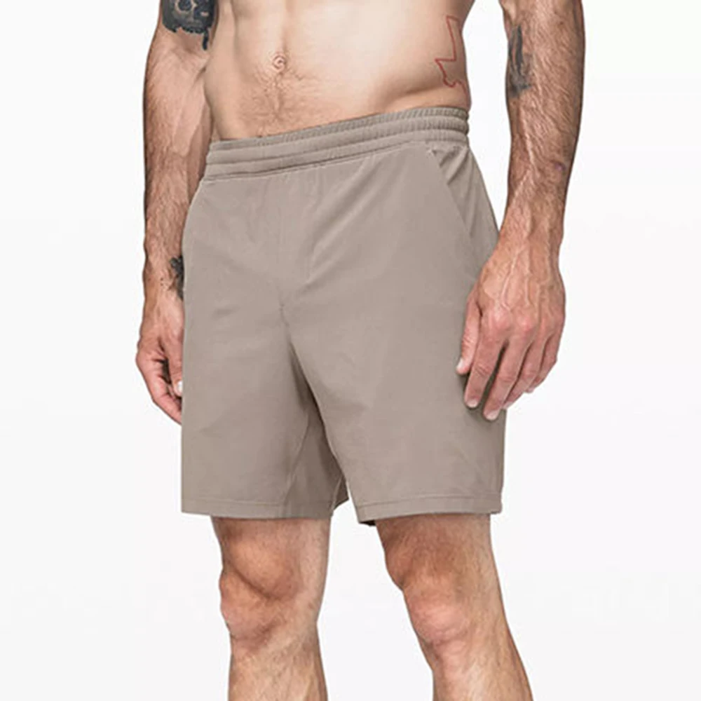 2023 Eco-Friendly Fabric Men Sweat Shorts With Logo  Quick Dry Stretch Khaki Gym Men Shorts For Men