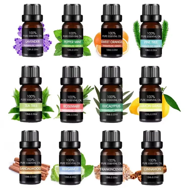 Hot sales natural water soluble essential oils  good price 10ml dropper bottle  luxury essential oil for candles