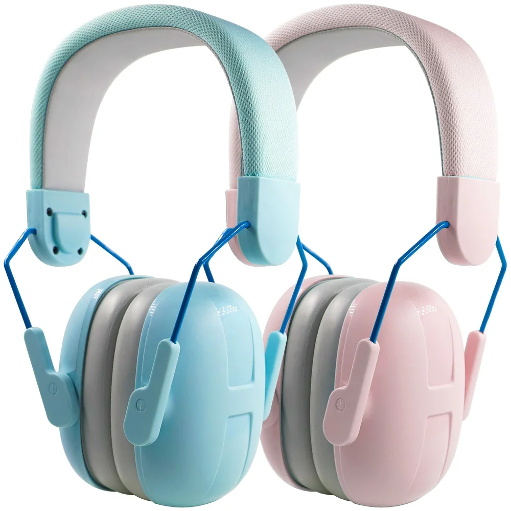 360 Degree Rotatable Foldable Child Noise Cancelling Headphones Hearing Protection Kids Earmuffs With 3 Different Holding Force