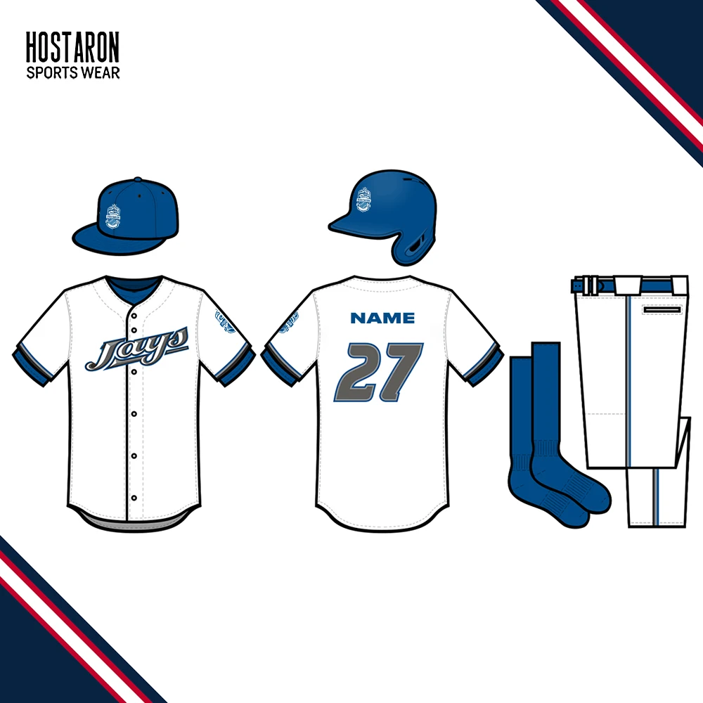 HOSTARON OEM Custom Manufacturer Blank Fashion Baseball Shirts Uniform Wholesale Custom Design Retro Pinstripe Baseball Jersey