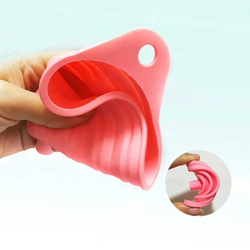 Silicone Collapsible Funnel Different Sizes Kitchen Folding Funnels for Filling Bottles