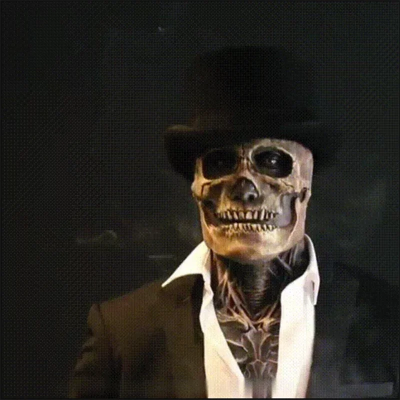 2022 Hot Sale Factory Wholesale Scary Screaming Exploding Brain Weird Latex Halloween Skull Mask