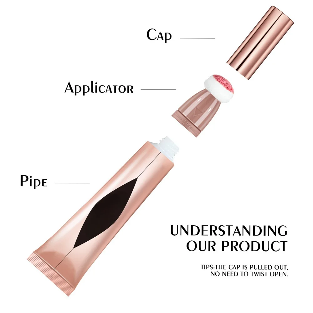 Newest Popular Liquid Blusher Stick Natural Matte Highlight Brightening 6 Colors Face Beauty Makeup Cosmetics Private Label