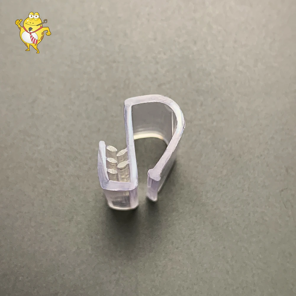 Clear PVC Hook Label Holder Clip Sign Holder Price Tag Display for Supermarket