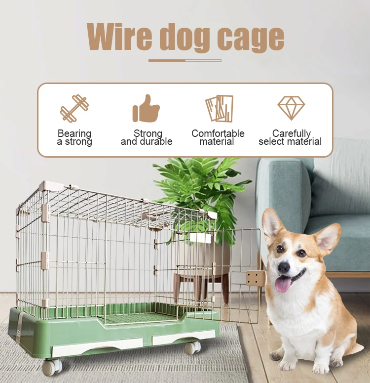 Factory direct dog cage breeding household small and medium-sized drawer pet cage easy to clean dog cage
